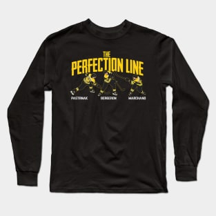 David Pastrnak Patrice Bergeron & Marchand Perfection Line Long Sleeve T-Shirt